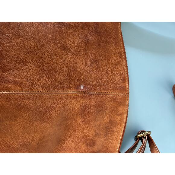 Unbranded brown faux leather cross body bag - Picture 4 of 8